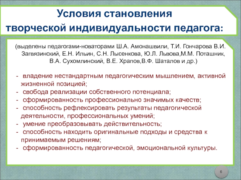 Учитель выделяет. Ш.А. Амонашвили в.ф. Шаталов с.н. Лысенкова. Педагогическая деятельность педагога новатора е.н.Ильина. Характеристика педагогических работников Новаторов. Педагогика сотрудничества Шаталова.