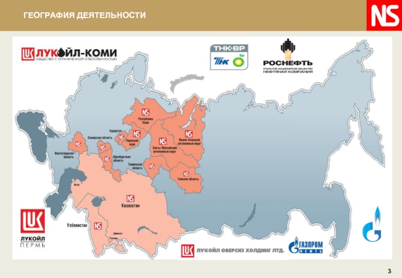 Карта деятельности компании