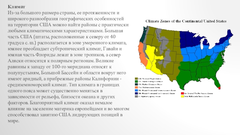 Описание страны по плану сша