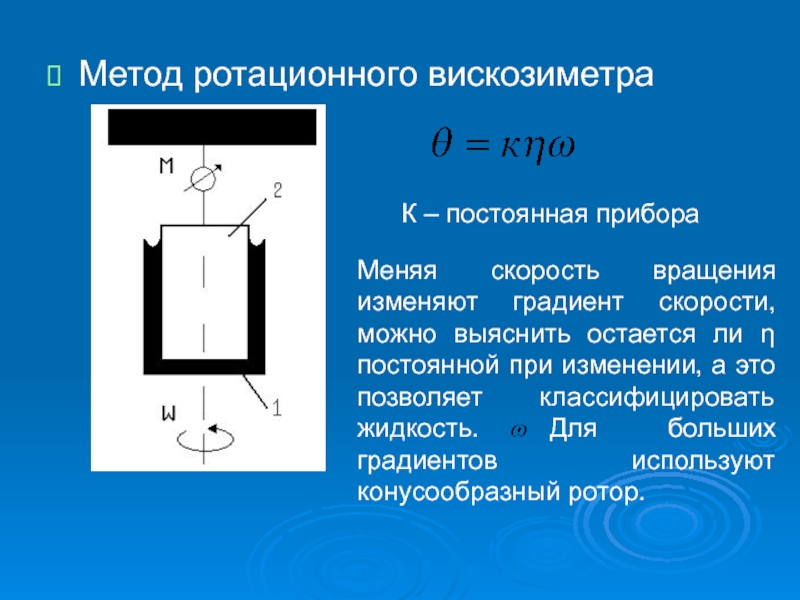 Ротационный вискозиметр схема