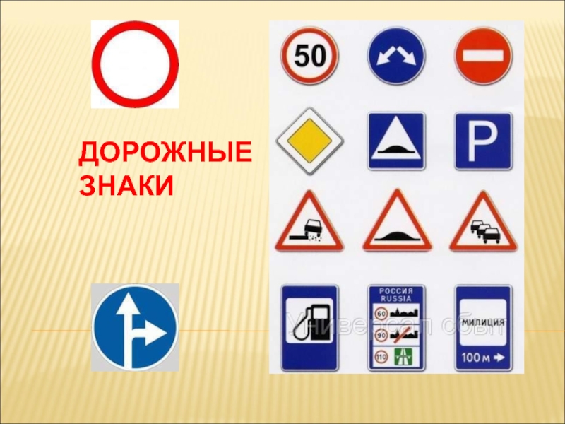 Угадай дорожные знаки