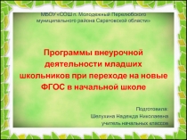 Программы внеурочной деятельности младших школьников при переходе на новые ФГОС в начальной школе