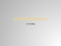 Conditionals