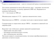 Скорость осадконакопления – один из показателей среды осадконакопления.
Для