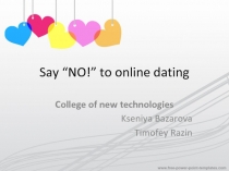 Say “NO!” to online dating