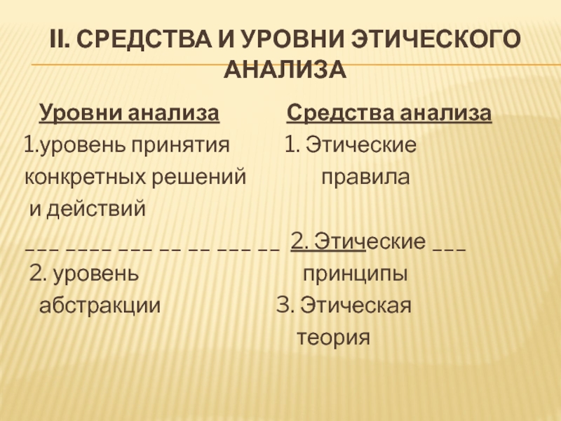 Уровни анализа