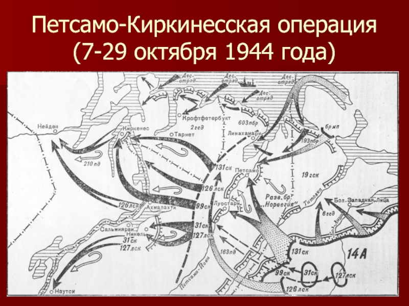 Карта петсамо киркенесской операции