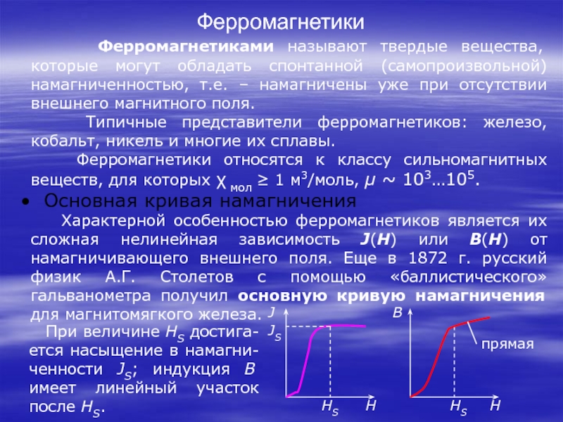 Что такое ферромагнетики