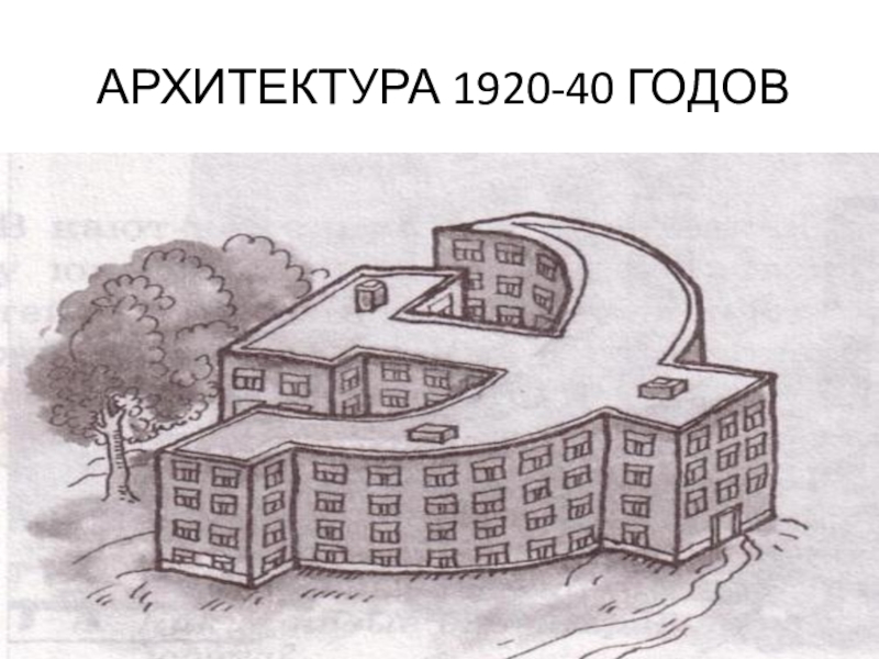 Архитектура 1920-40 годов