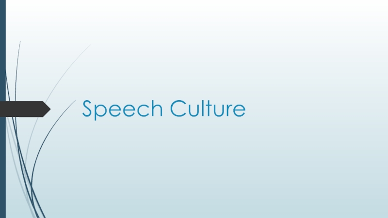 speech culture definition