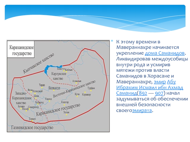 Караханидское государство карта