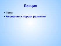 Лекция