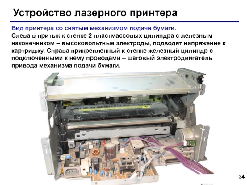 Обслуживание лазерных принтеров презентация