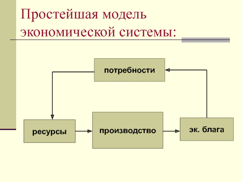 Модель простейшего. Простейшая модель экономики. Введение моделирование экономических систем. Экономическая модель производства. Простая модель экономической системы.