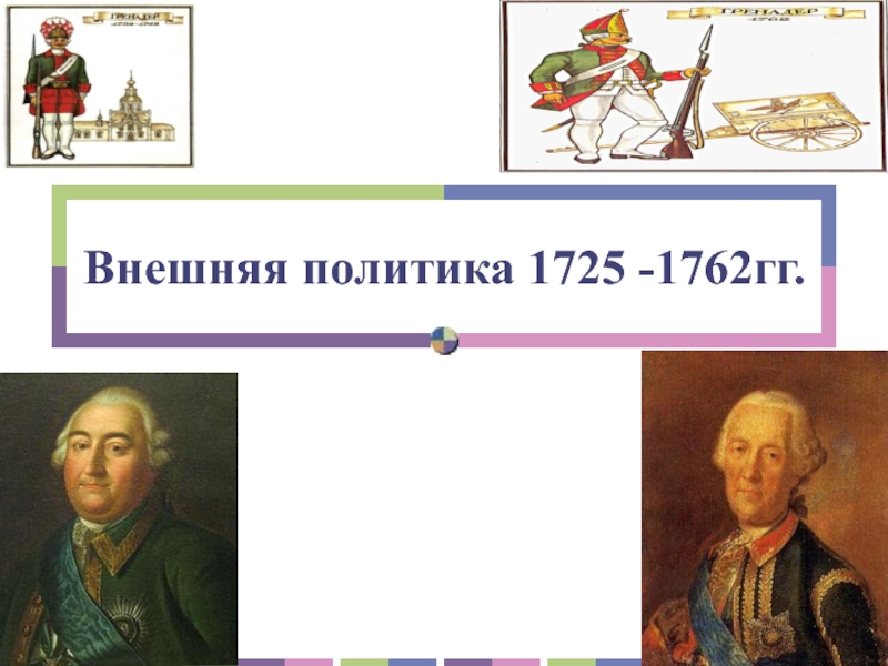 Внешняя политика 1725 -1762гг