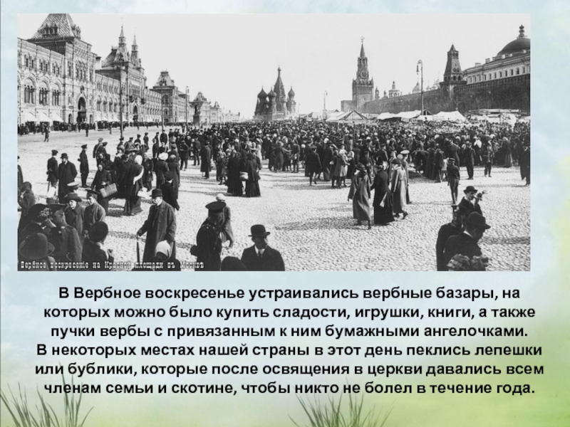 Реферат: Праздник вербы в Москве