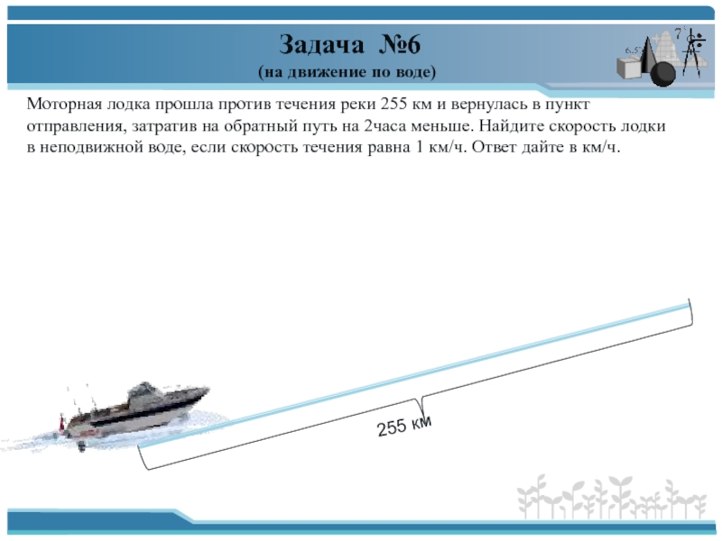 Скорость лодки