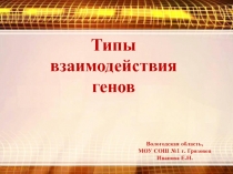 Типы взаимодействия генов.