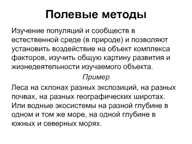 Полевое исследование это