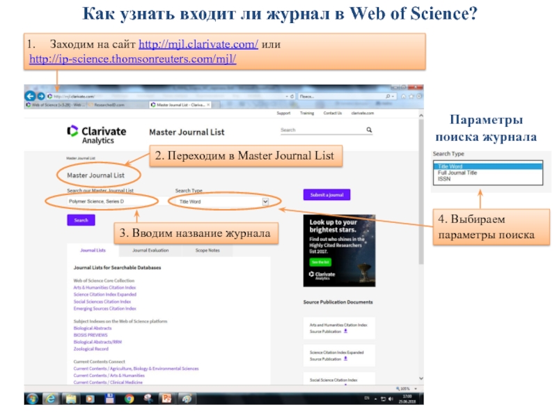 Узнай входил. Как узнать веб сайт. Journal list web of Science. Как войти в web of Science. Как подобрать название для журнала.