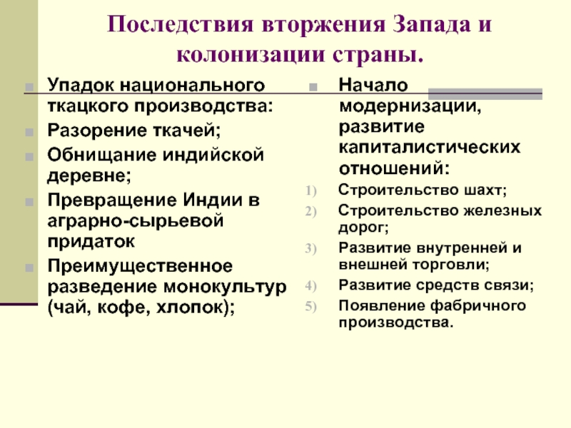 Презентация по истории 8 класс индия насильственное разрушение традиционного общества