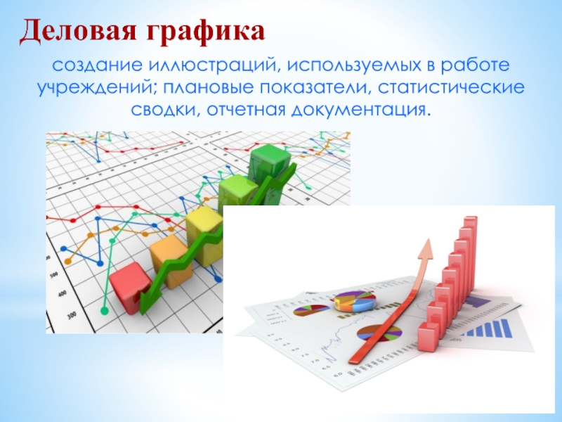 Использование деловой графики для визуализации текстовой информации. Деловая Графика. Примеры деловой графики.