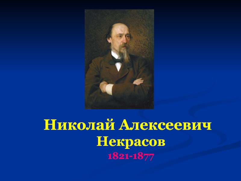 Николай Алексеевич    Некрасов  1821-1877 