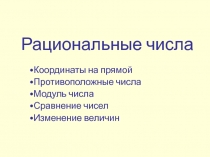 Рациональные числа