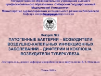 Возбудитель дифтерии Дифтерия