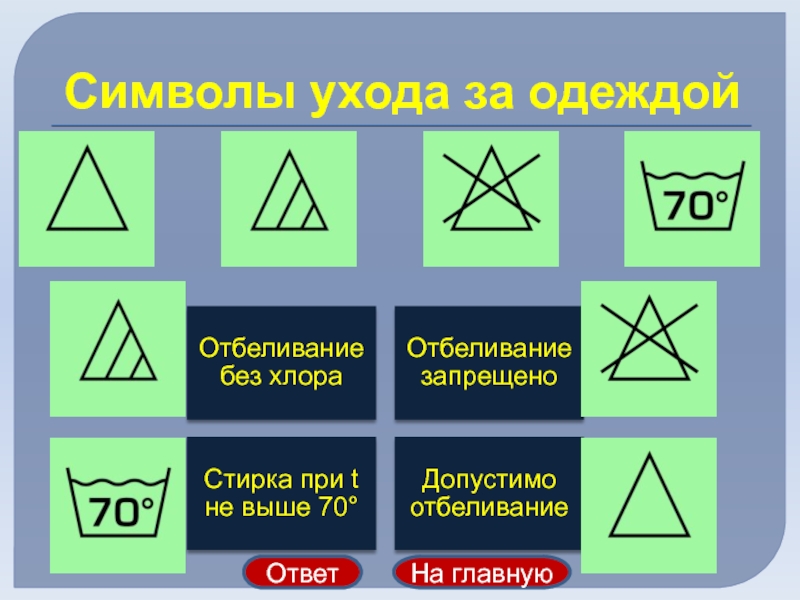 Уход за одеждой проект