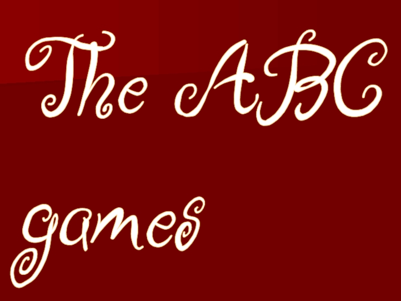 The ABC games 5 класс