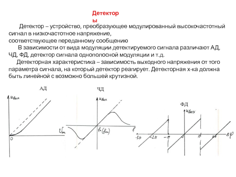 Презентация Детекторы