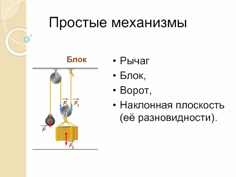 Какой простой механизм изображен на рисунке 1 рычаг наклонная плоскость