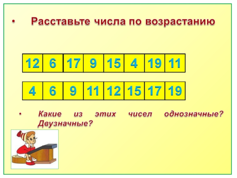 1 класс числа второго десятка презентация