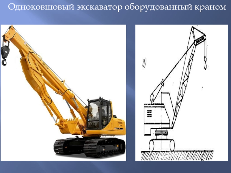 Одноковшовый экскаватор презентация