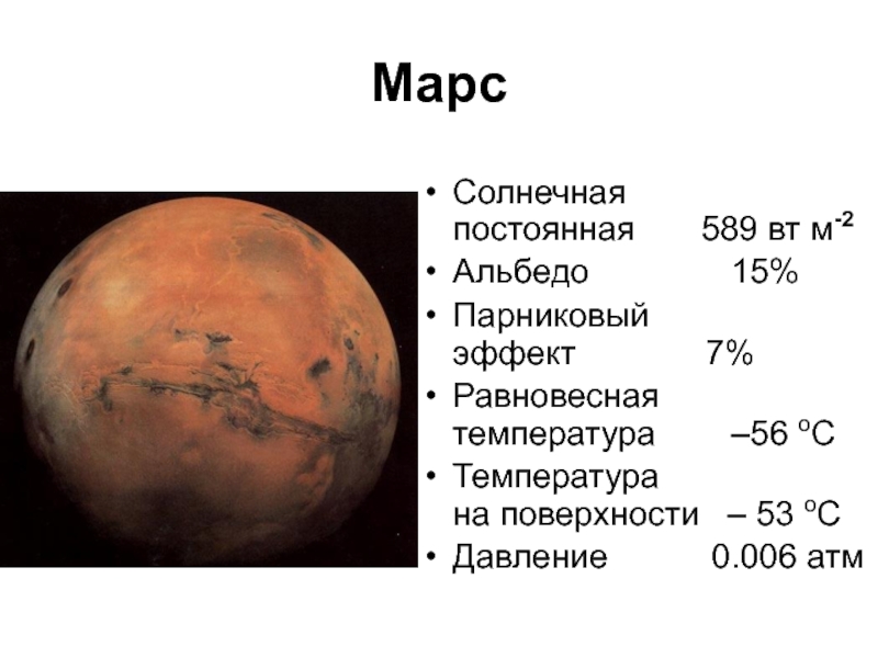 Постоянная солнца. Солнечная постоянная. Альбедо Марса. Солнечная постоянная для Марса. Парниковый эффект на Марсе.