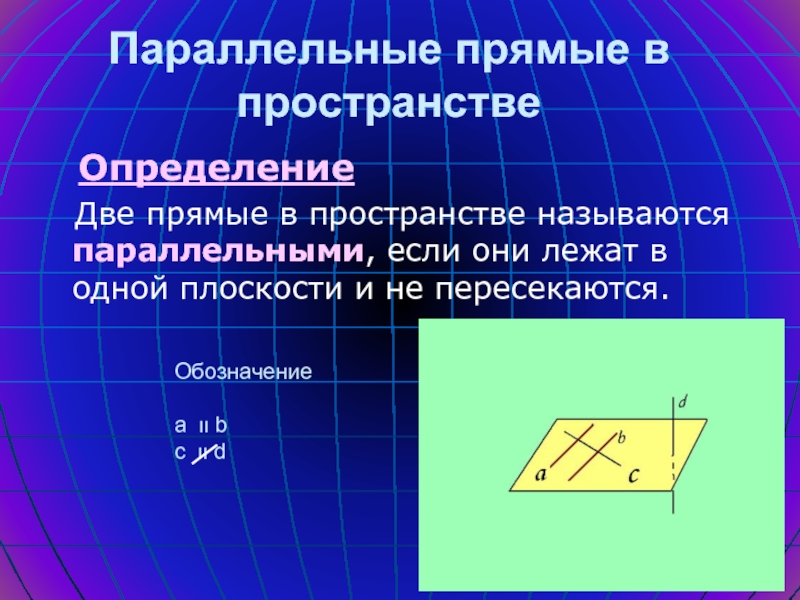 Определение параллельных. Паралоелтные прчмые в прстранчив. Параллельность в пространстве. Параллельность прямых в пространстве. Параллельность трех прямых в пространстве.