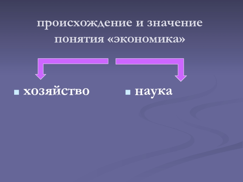 Значения понятия экономика как хозяйство