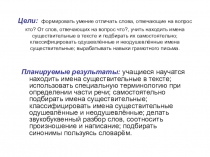 Слайды  к теме Одушевленные и неодушевленные имена существительные