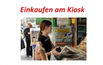 Einkaufen am Kiosk