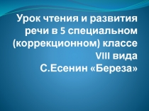 Презентация к уроку чтения С.Есенин 