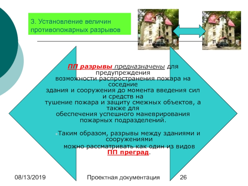 Противопожарные разрывы