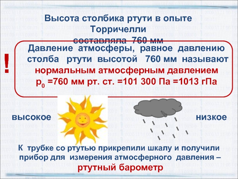 Ясная погода какое давление