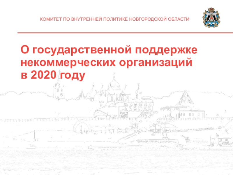 О государственной поддержке некоммерческих организаций
в 2020 году
КОМИТЕТ ПО