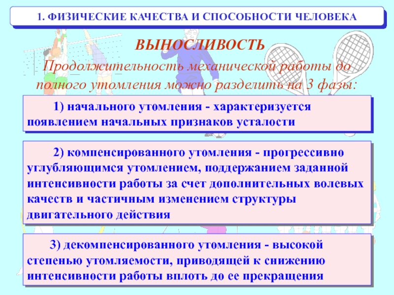 Что такое физические способности. Компенсированное утомление характеризуется. Физические способности человека реферат. Фаза компенсаторного утомления характеризуется. Физические способности человека проект.