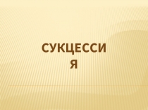 Сукцессия