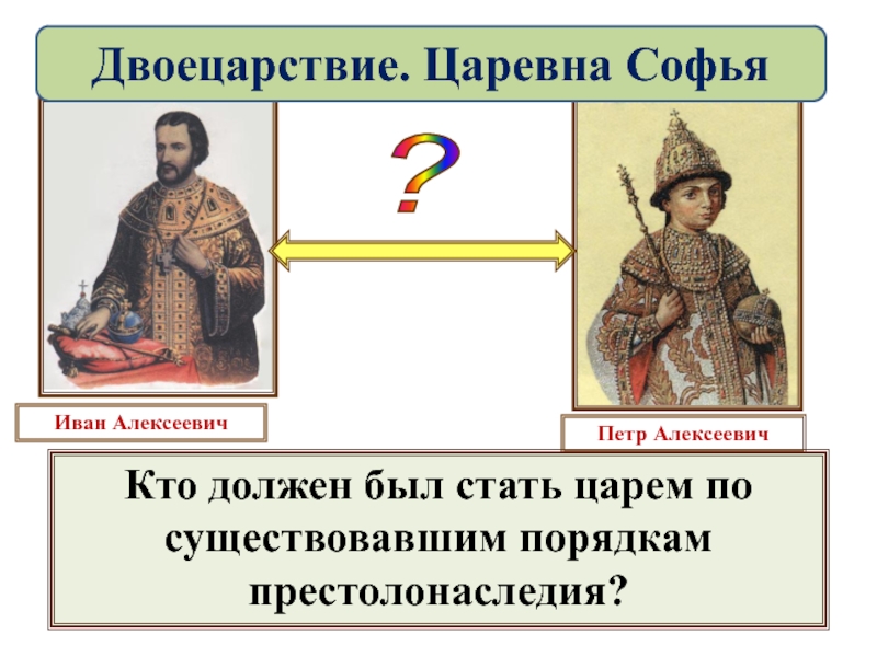 Начало правления петра 1 конспект. Двоецарствие в истории России. Иван 5 и Петр 1 двоецарствие. Вопрос о престолонаследии Федора Алексеевича. Двоецарствие Царевна Софья.