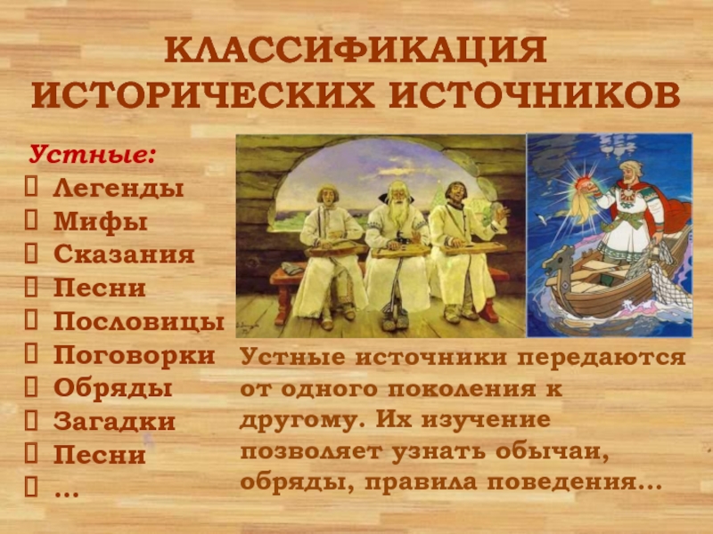 Схема исторические источники