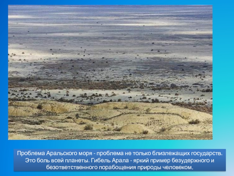 Реферат: Проблемы Аральского моря 2