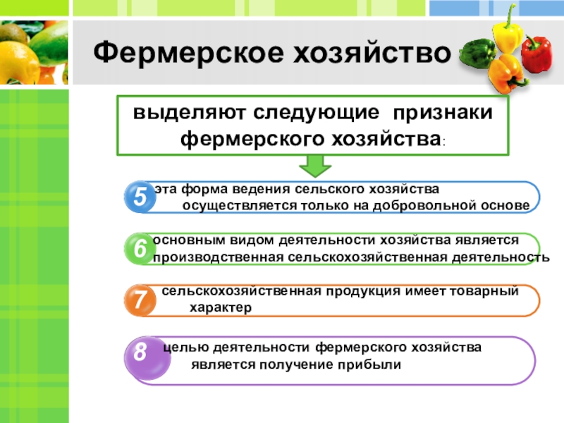 Виды хозяйств деятельности. Формы крестьянских фермерских хозяйств. Деятельность крестьянского фермерского хозяйства. Признаки фермерского хозяйства. Основными видами деятельности фермерского хозяйства.